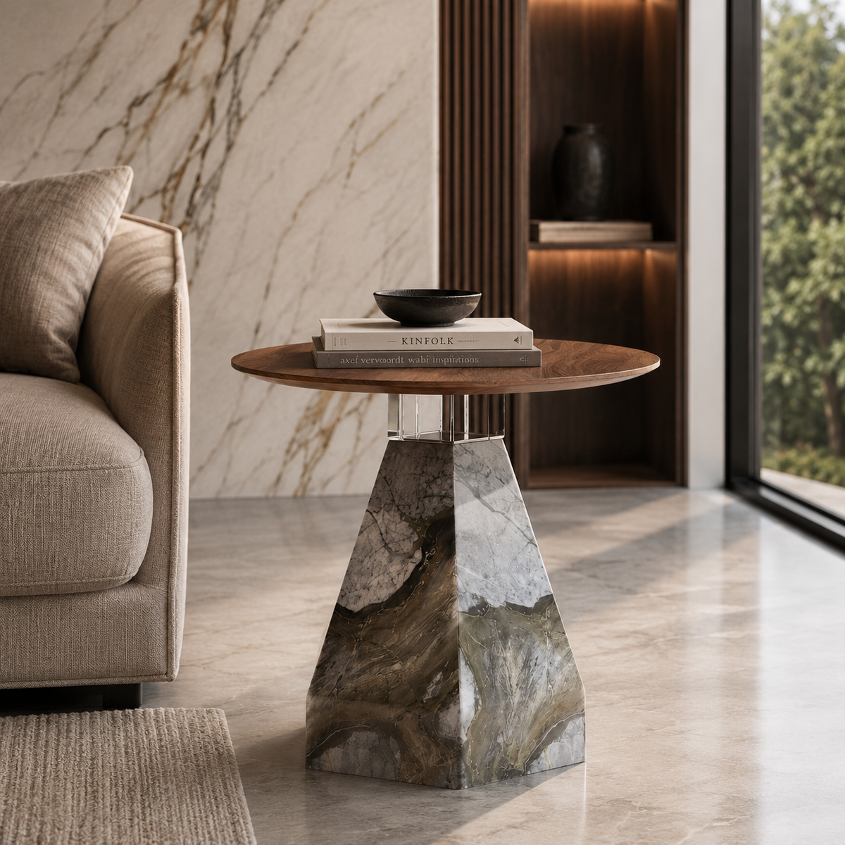 Alba Marble Side Table