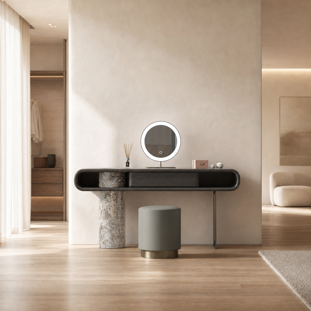 Aster Marble & Wood Dressing Table