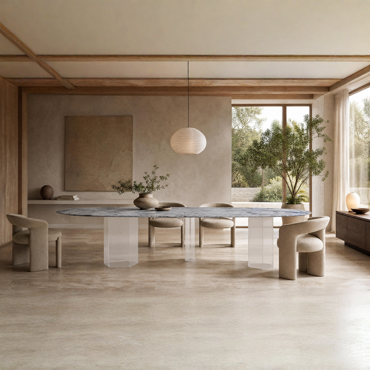 Nola Marble Dining Table
