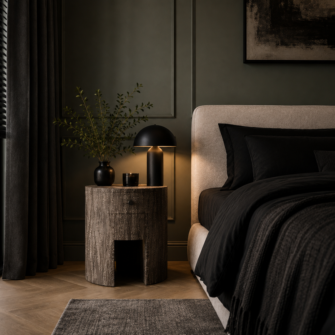 Oren Wood Bedside Table