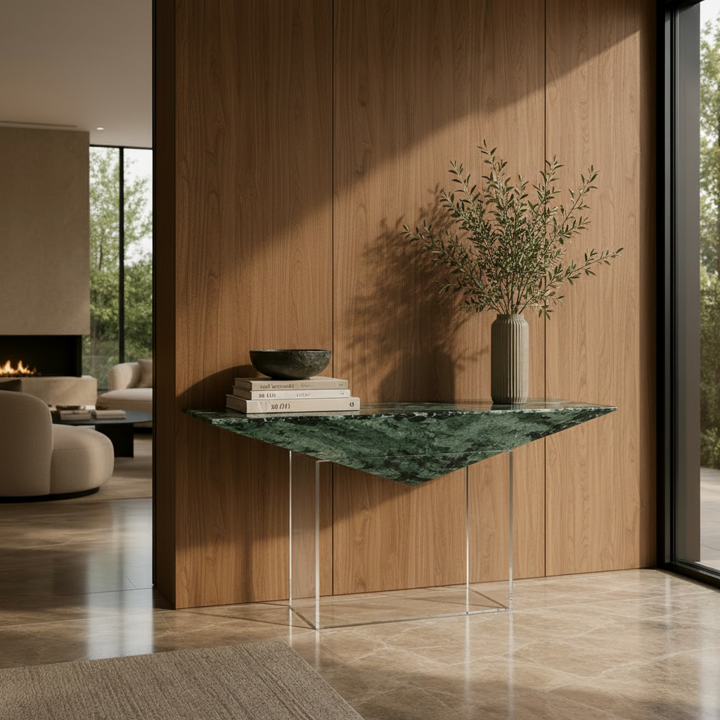 Verde Green Marble Console Table