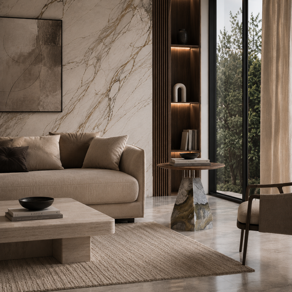 Alba Marble Side Table