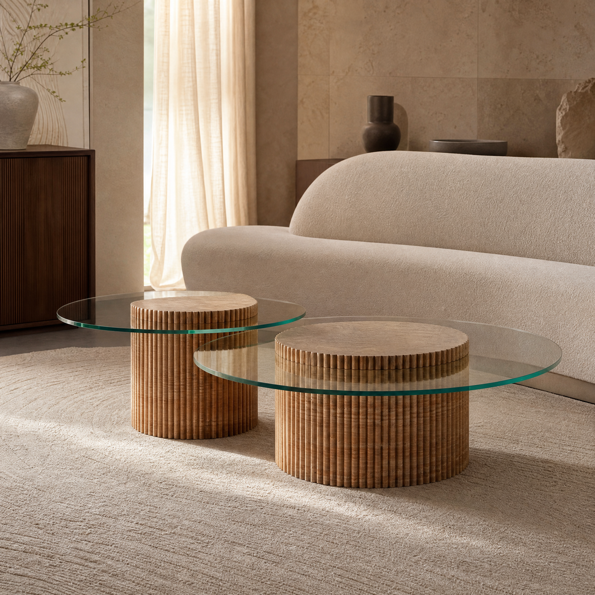 Arco Marble Nesting Coffee Table