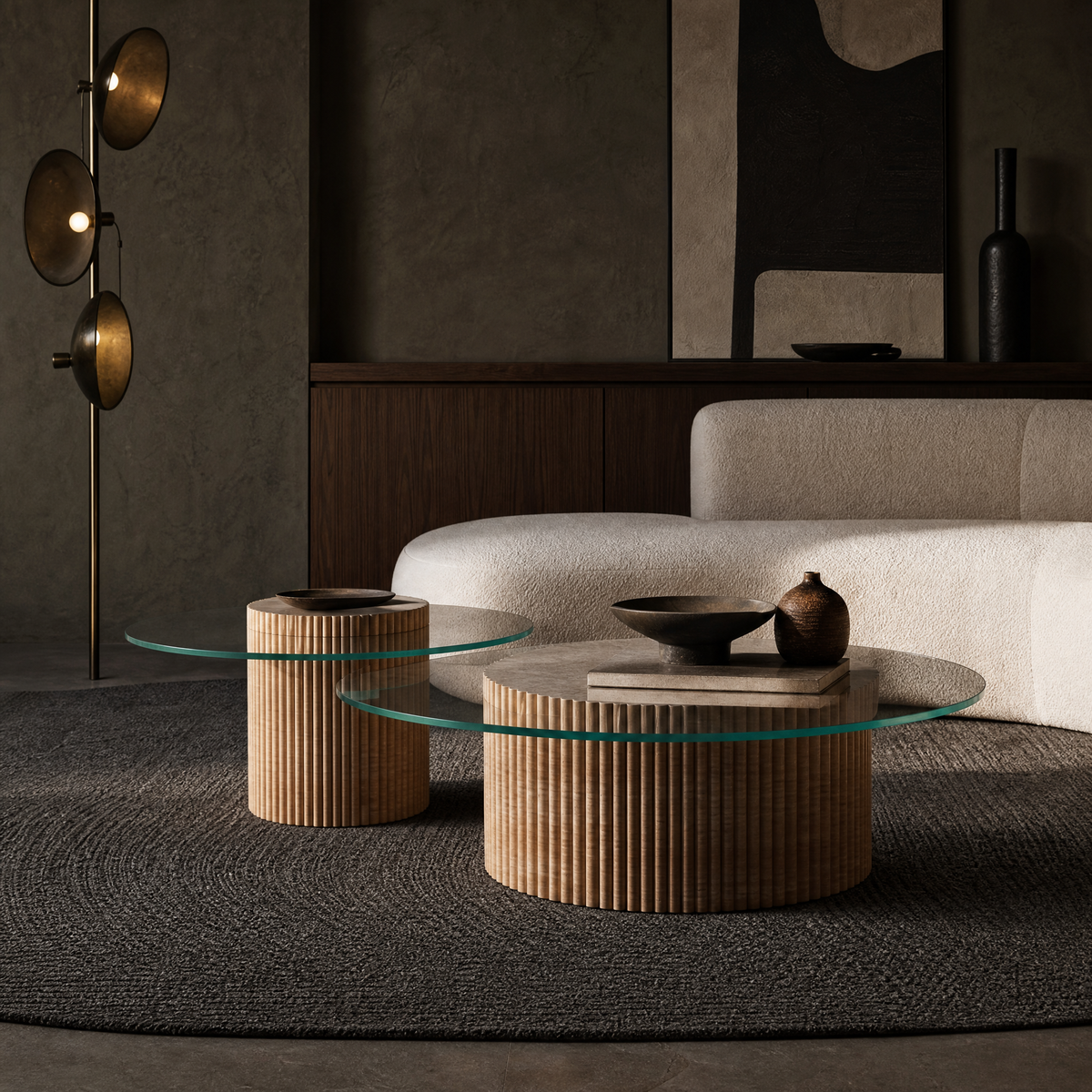 Arco Marble Nesting Coffee Table