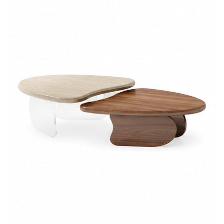 Aven Marble & Wood Coffee Table
