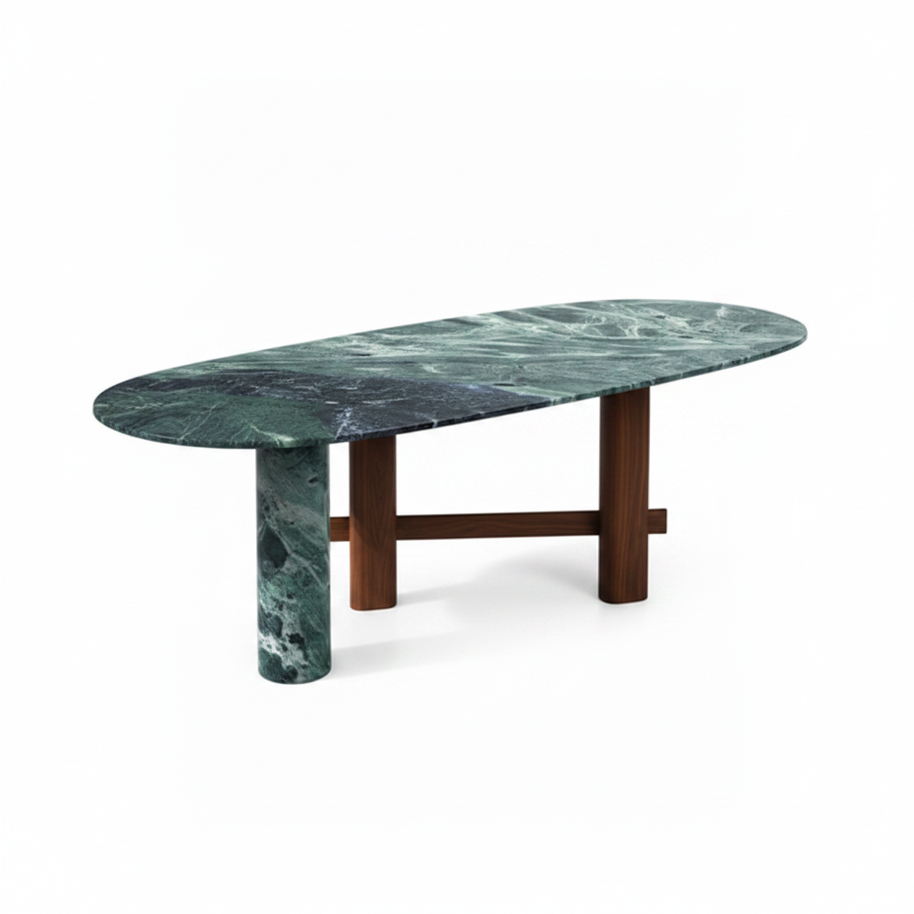 Eden Marble & Wood Dining Table