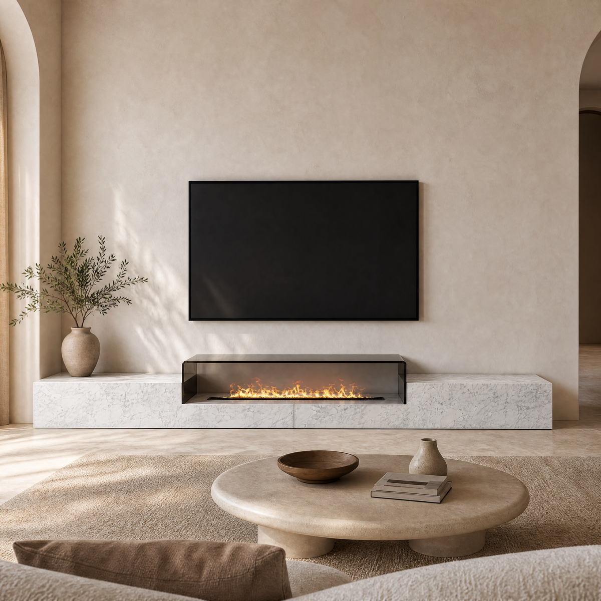 Eira Marble TV Unit