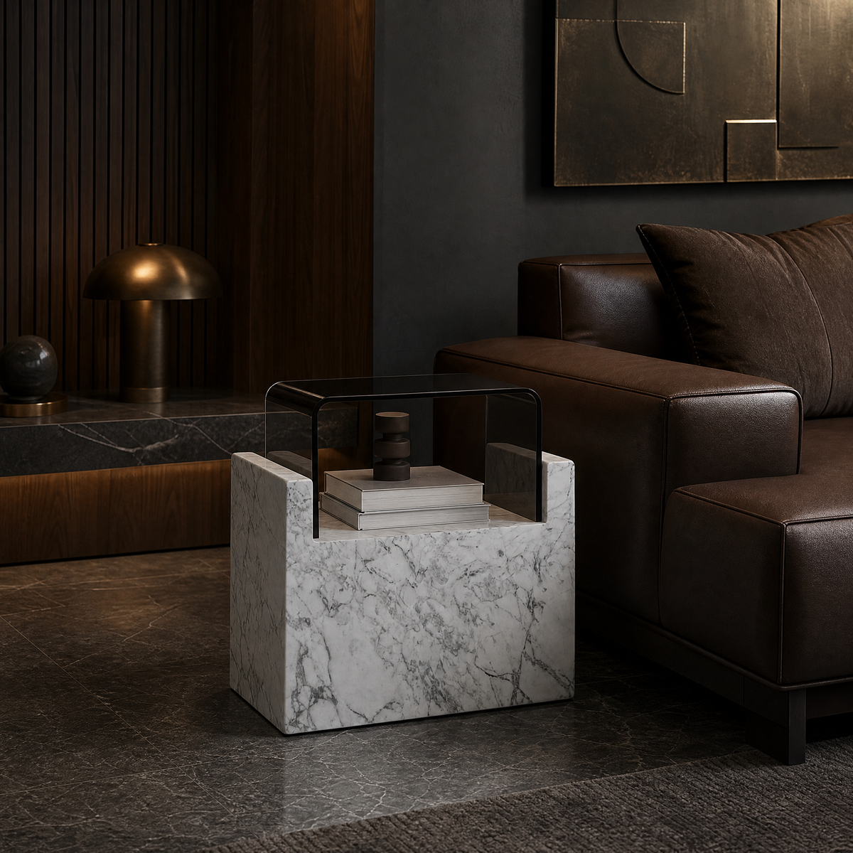 Eira Marble Side Table