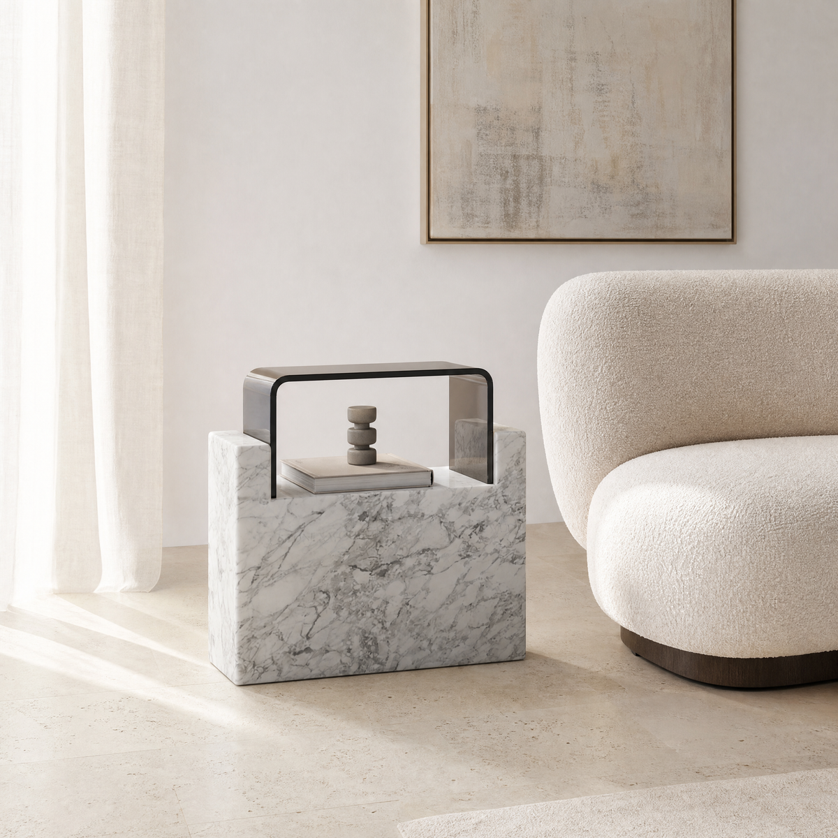 Eira Marble Side Table