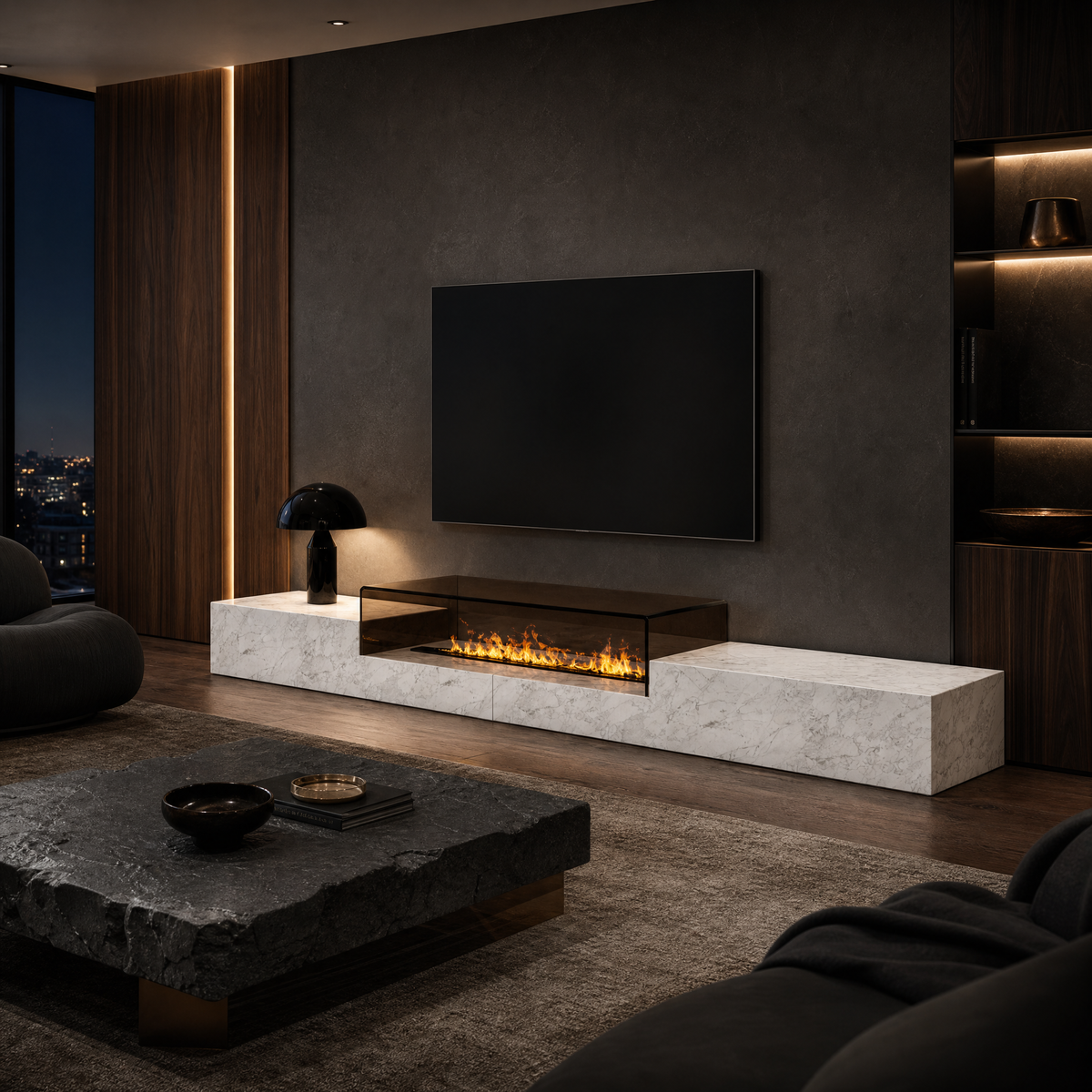 Eira Marble TV Unit