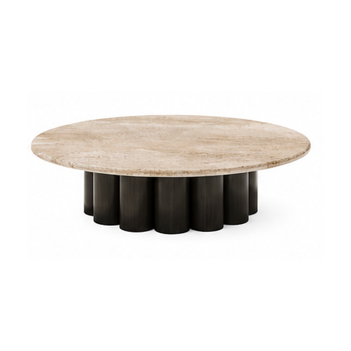 Elara Marble & Wood Coffee Table