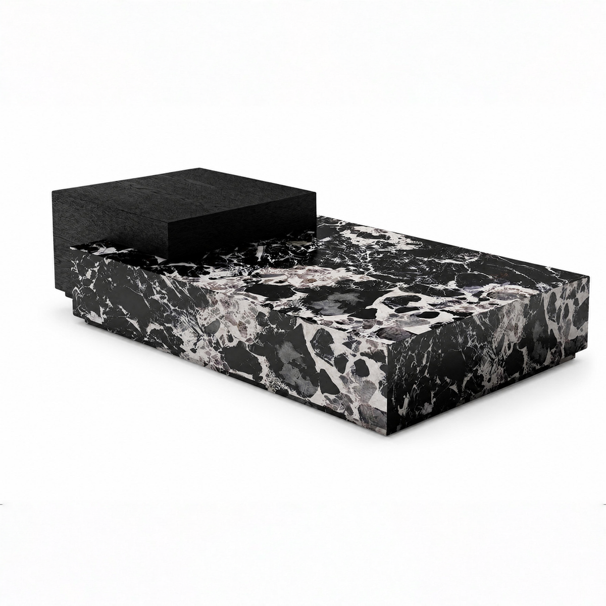 Nero Marble & Wood Coffee Table