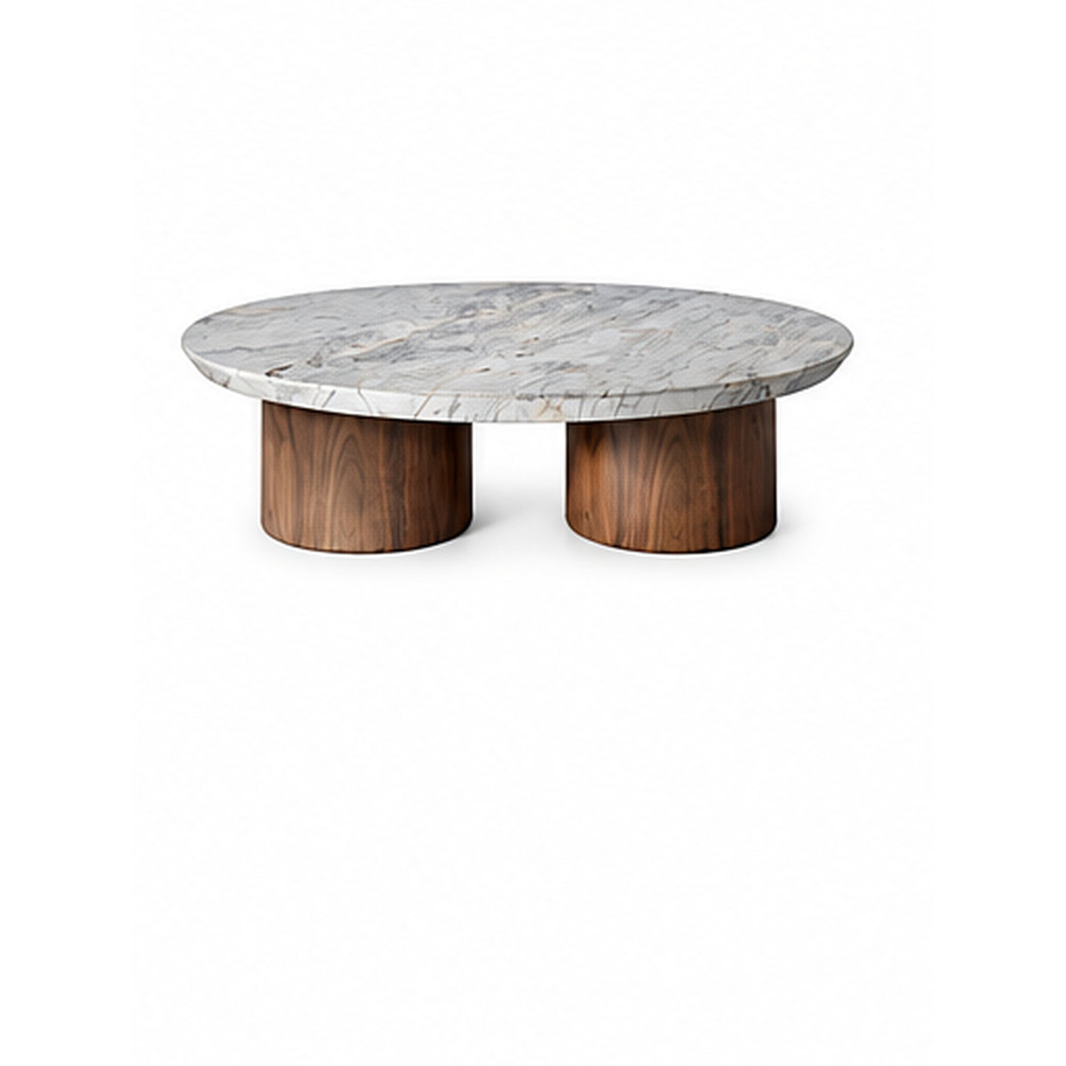 Calder Marble & Wood Coffee Table