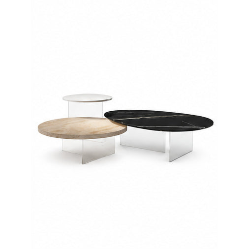 Linea Marble & Wood Coffee Table