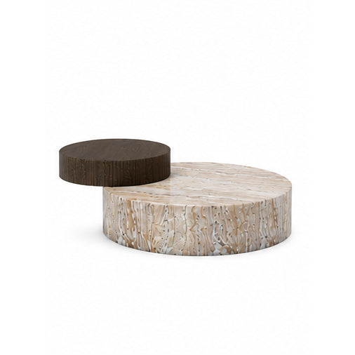 Loren Marble & Wood Coffee Table