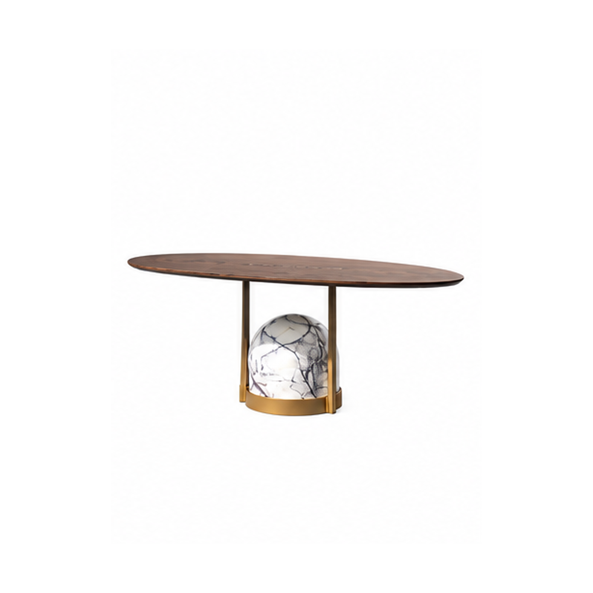 Lume Marble & Wood Dining Table