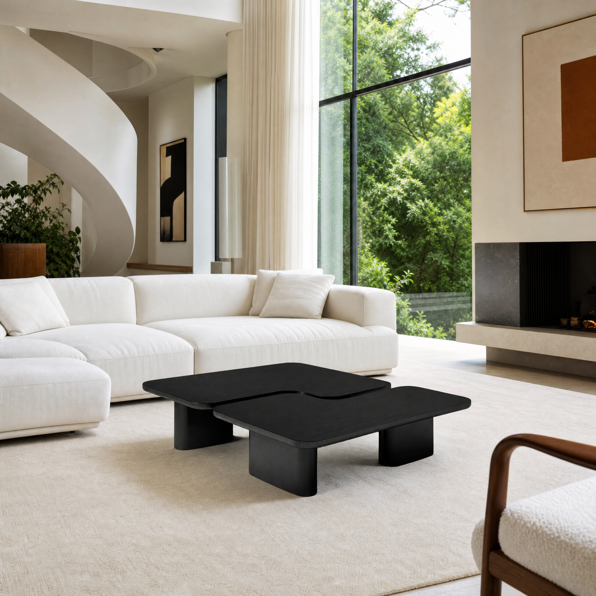 Noir Sculptural Coffee Table