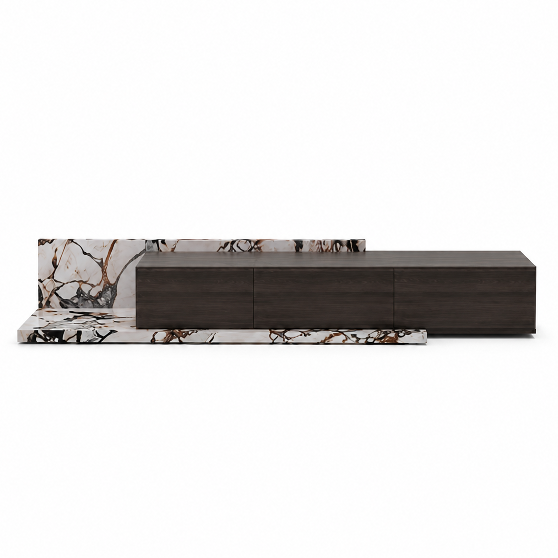 Oren Marble & Wood TV Unit