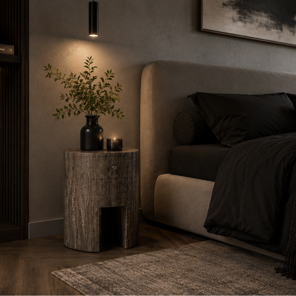 Oren Wood Bedside Table