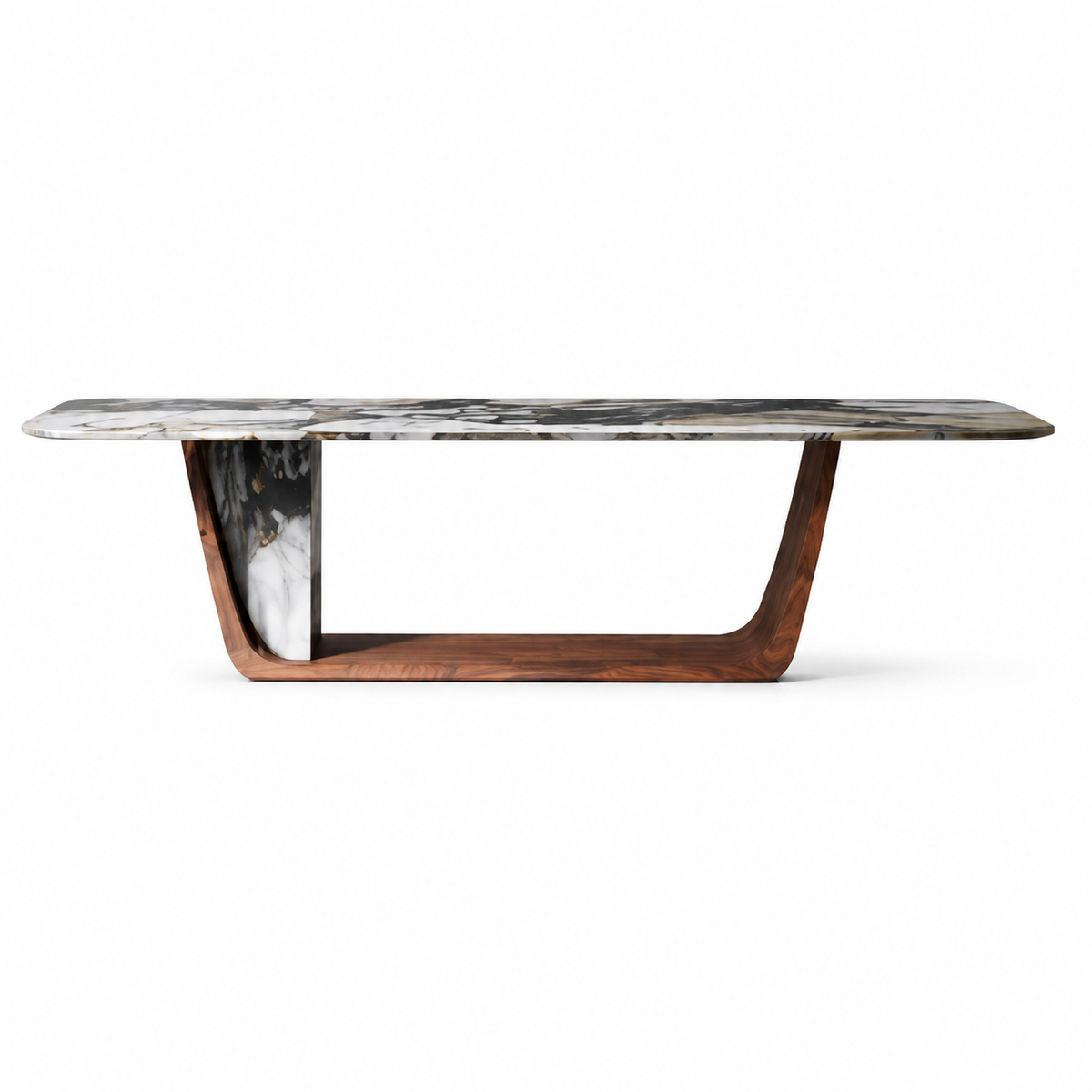 Vale Marble & Wood Dining Table