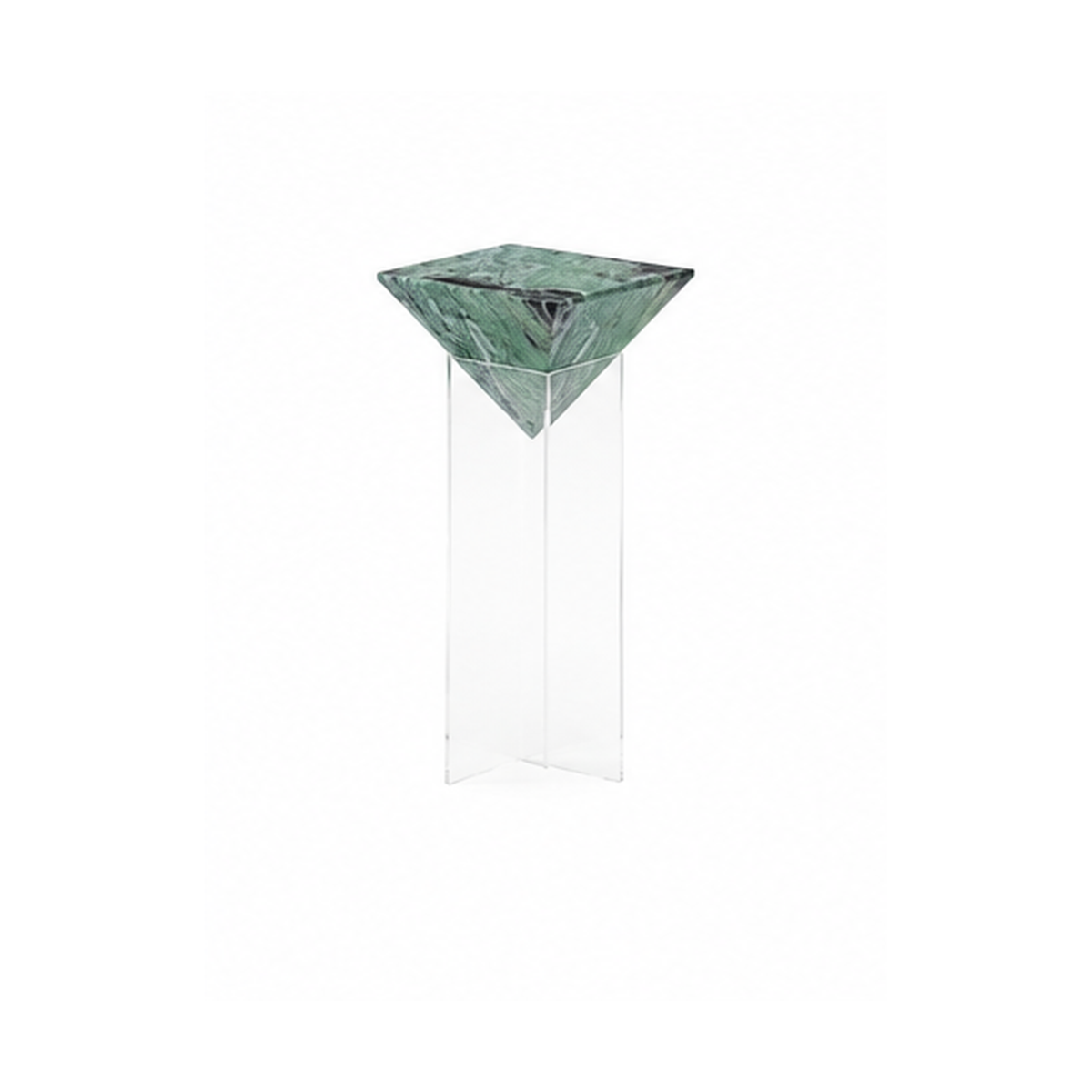 Verde Green Marble Pedestal Table